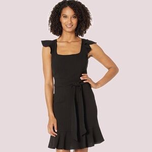 NWT‎ Adrianna Papell Women's Crepe Flounce Dress - 16